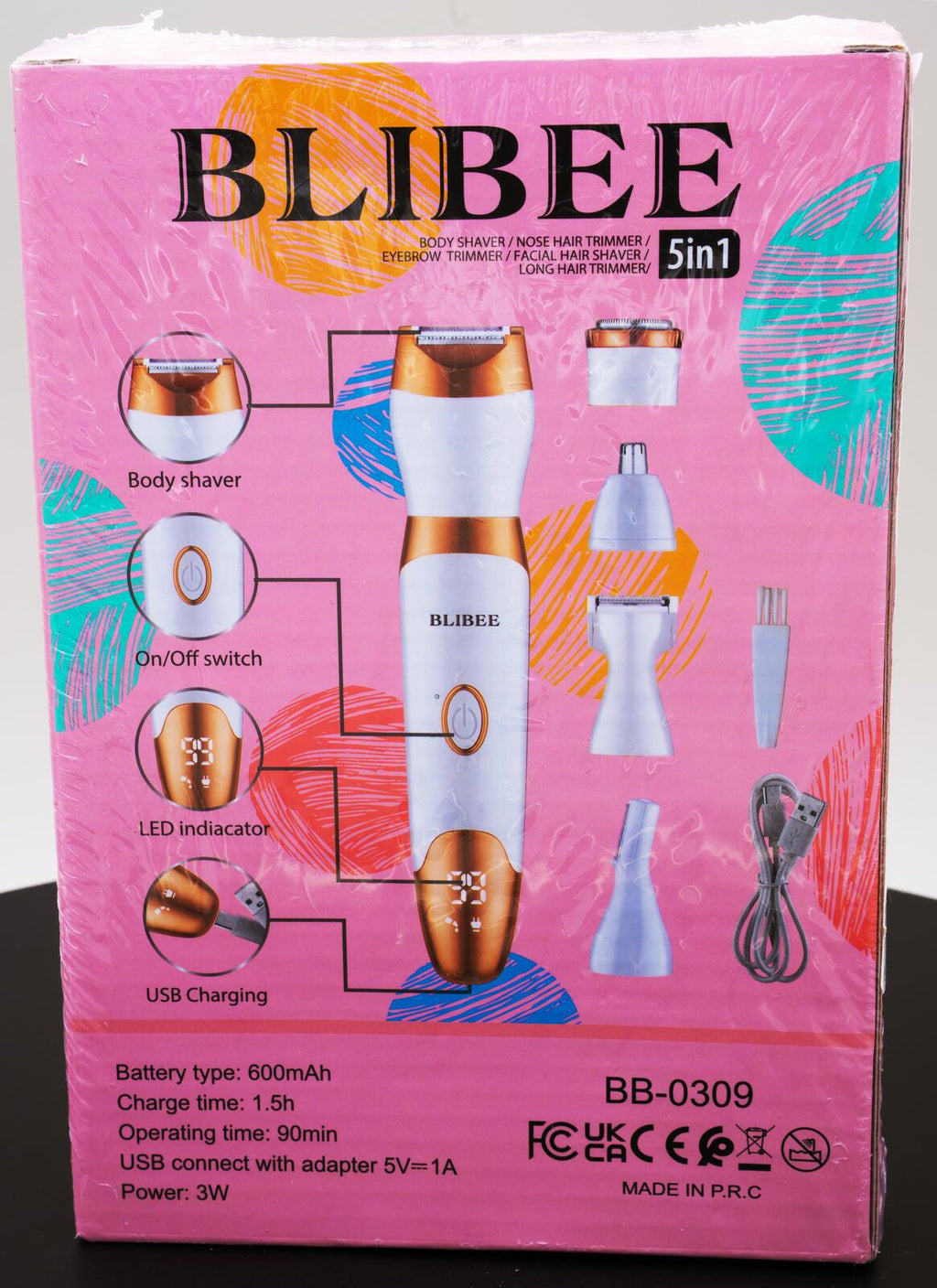 BLIBEE 5-in-1 Shaving Kit for Women