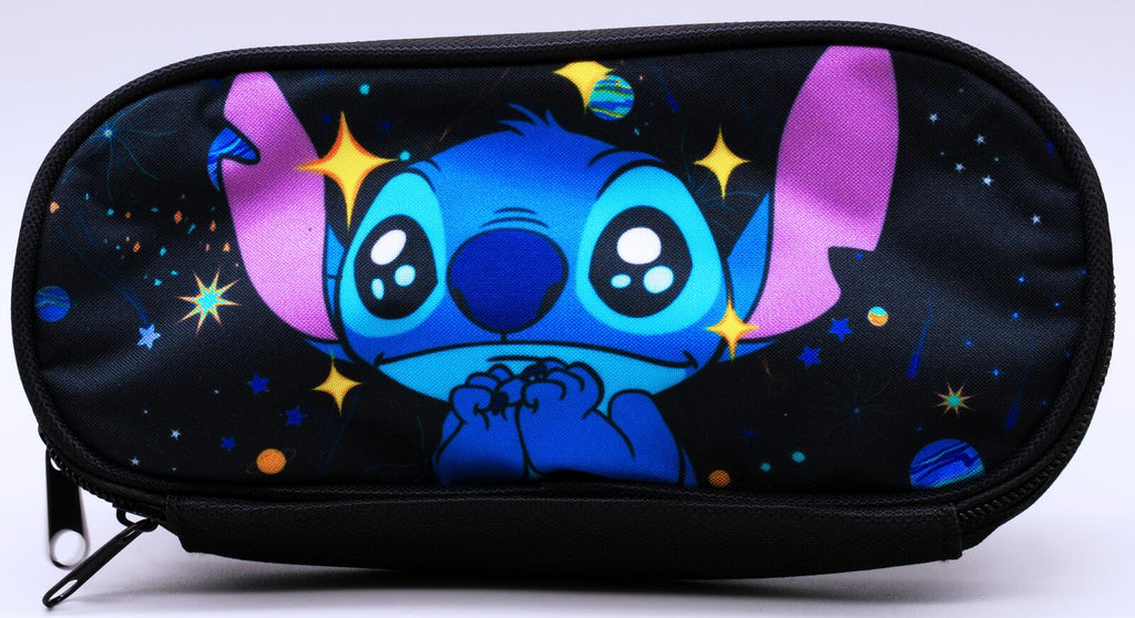 Disney Stitch 3pc School Set Outerspace background
