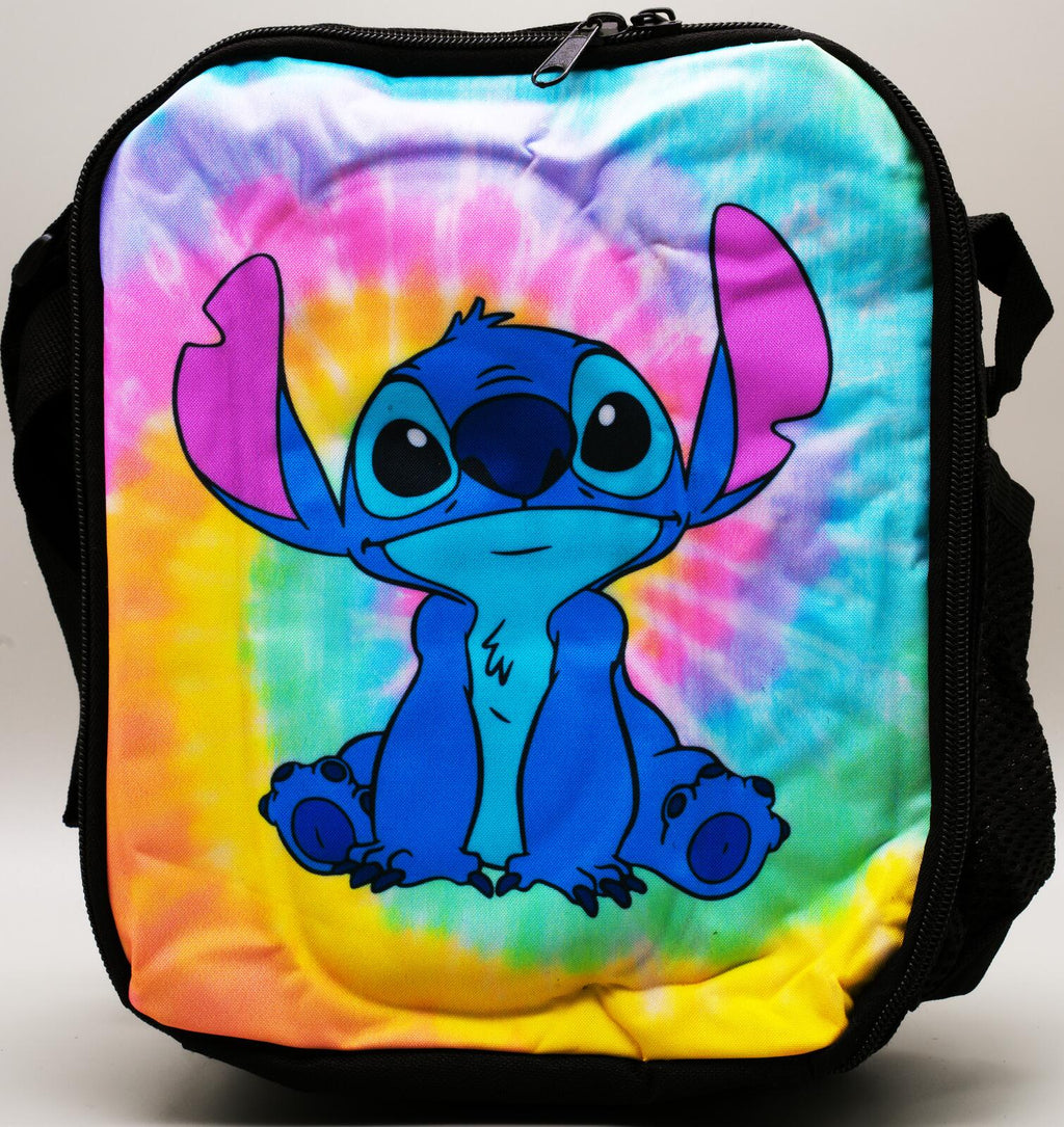 Stich Disney Tie-dye Background 3pc Backpack Set