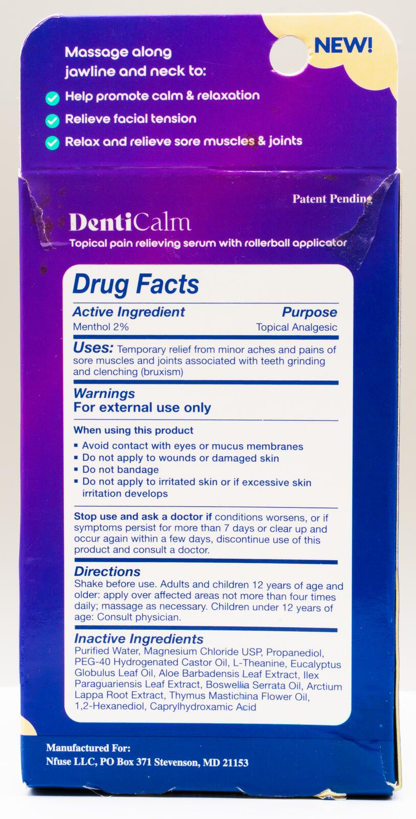 DentiCalm Messaging Roll-on