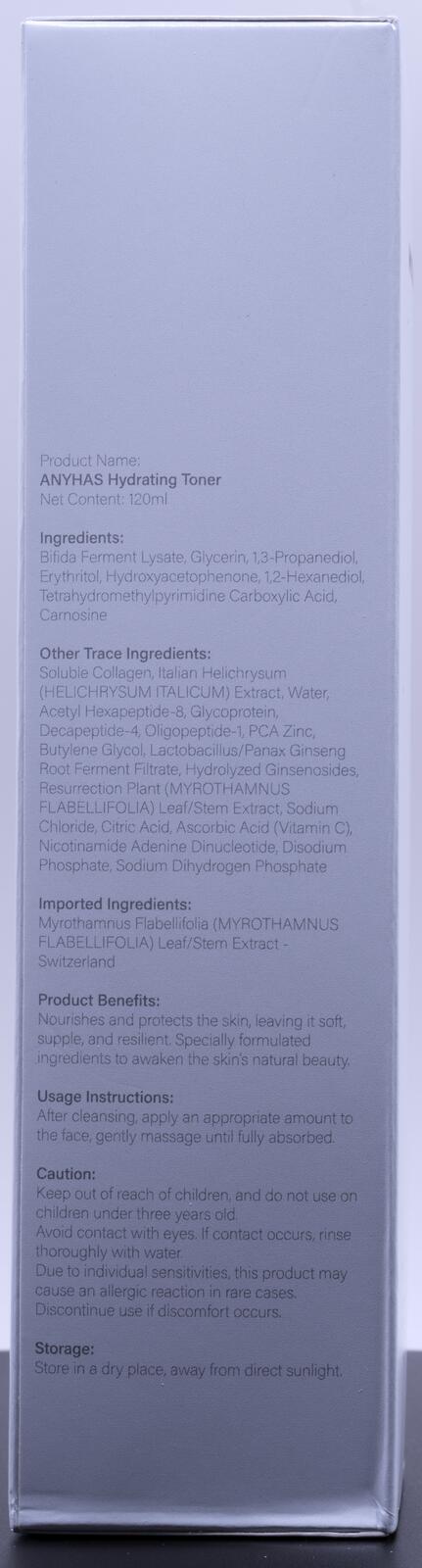Anyhas Hydrating Toner Skincare Moisturizer