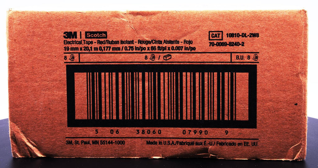 Scotch® 35 Red Vinyl Electrical Tape by 3M -8pack