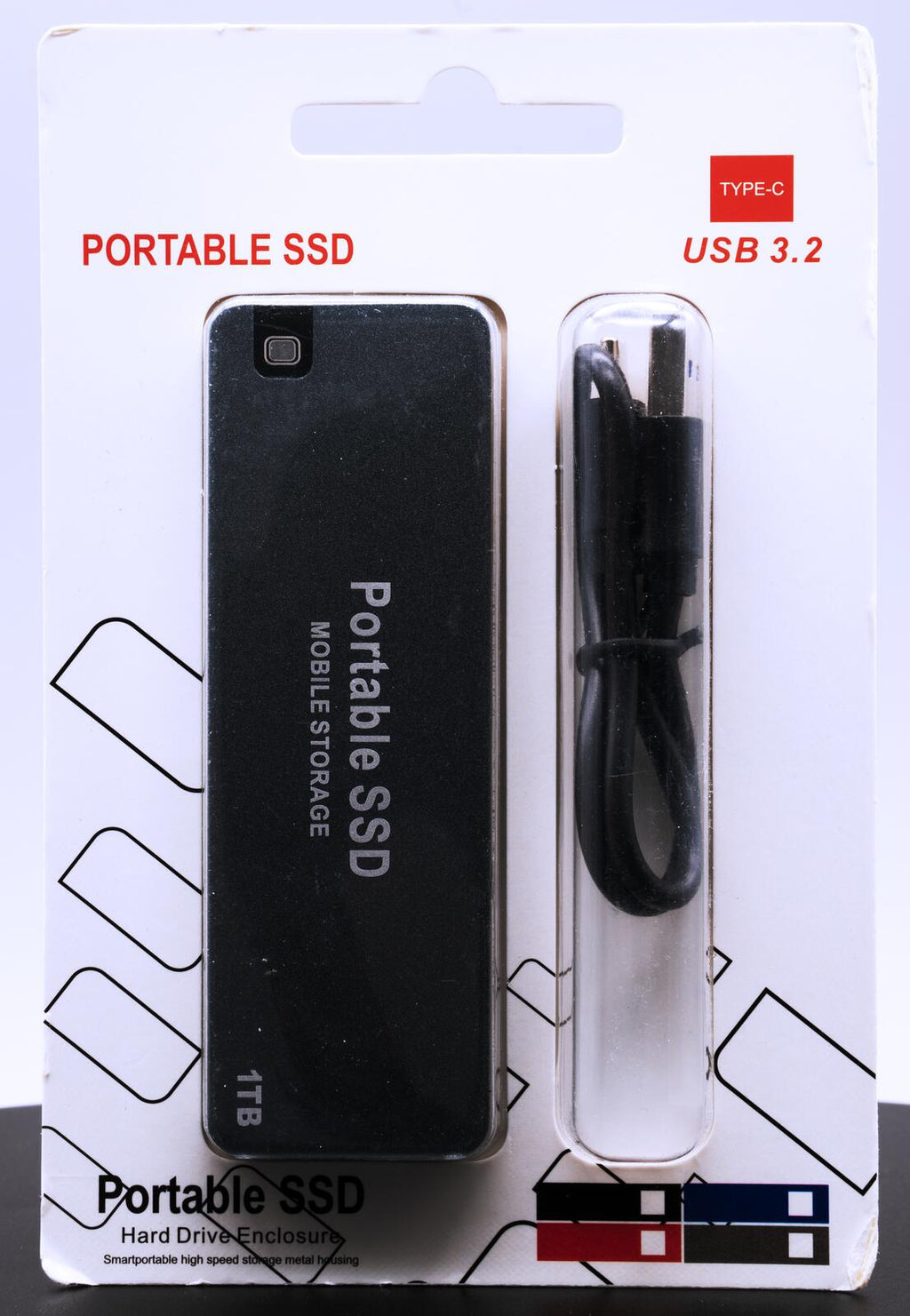 Portable M.2 NVMe/NGFF SSD External Hard Drive 1TB