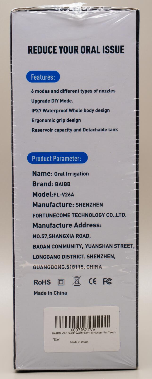 BAIBB Powerful Dental Flosser (Model FL-V26A)