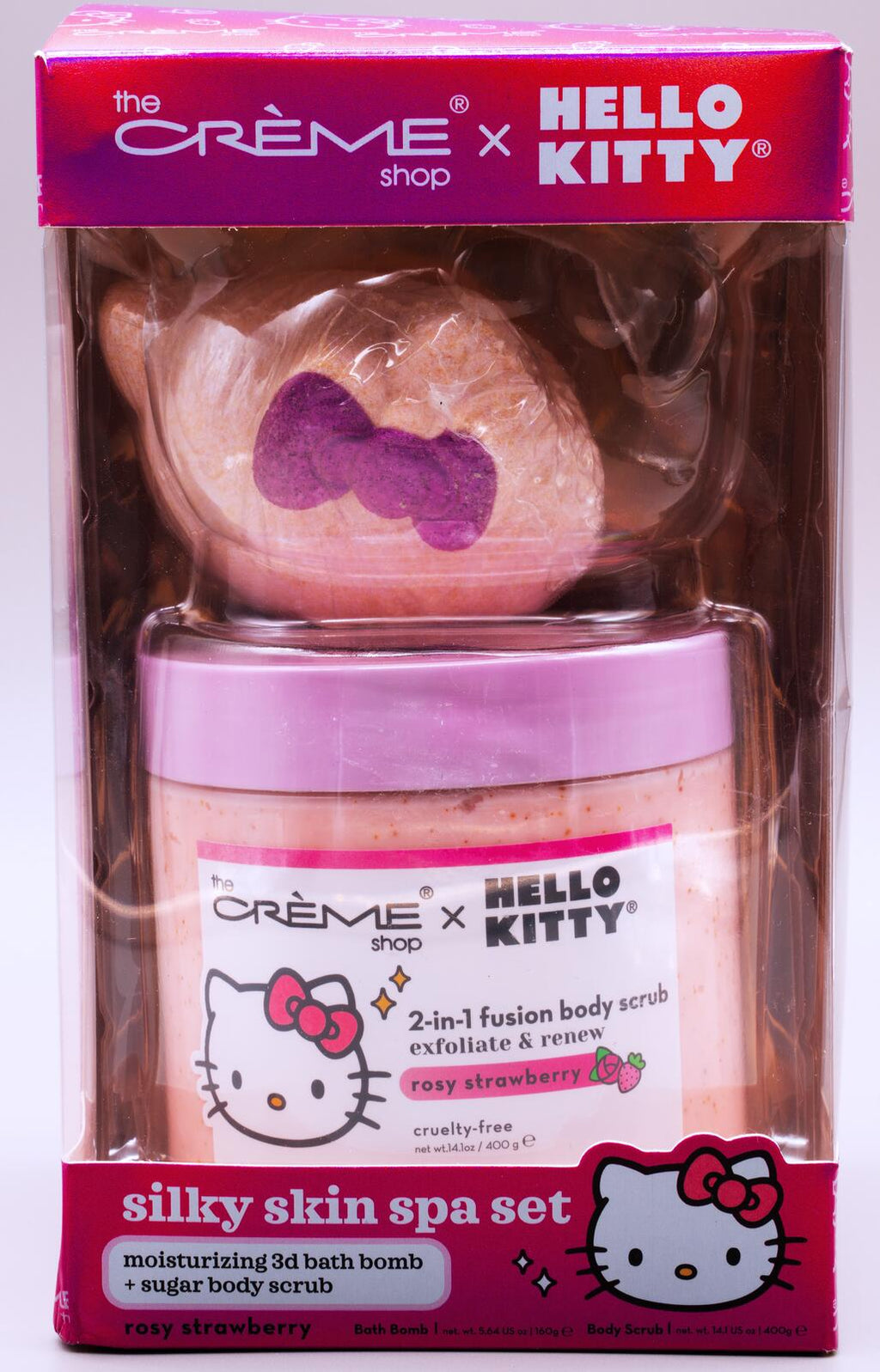 The Crème Shop x Hello Kitty Silky Skin Spa Set (Rosy Strawberry)