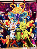 Vibrant Rick and Morty Plush Blanket 49x58