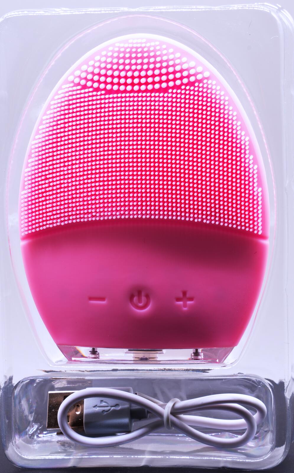 YUNCHi Facial Cleansing Brush Y2 Waterproof Silicone Pink