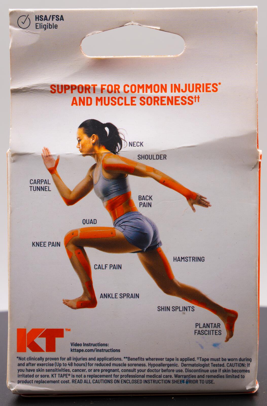 KT Tape Pro Oxygen & Gentle Kinesiology Tape for Muscle Support