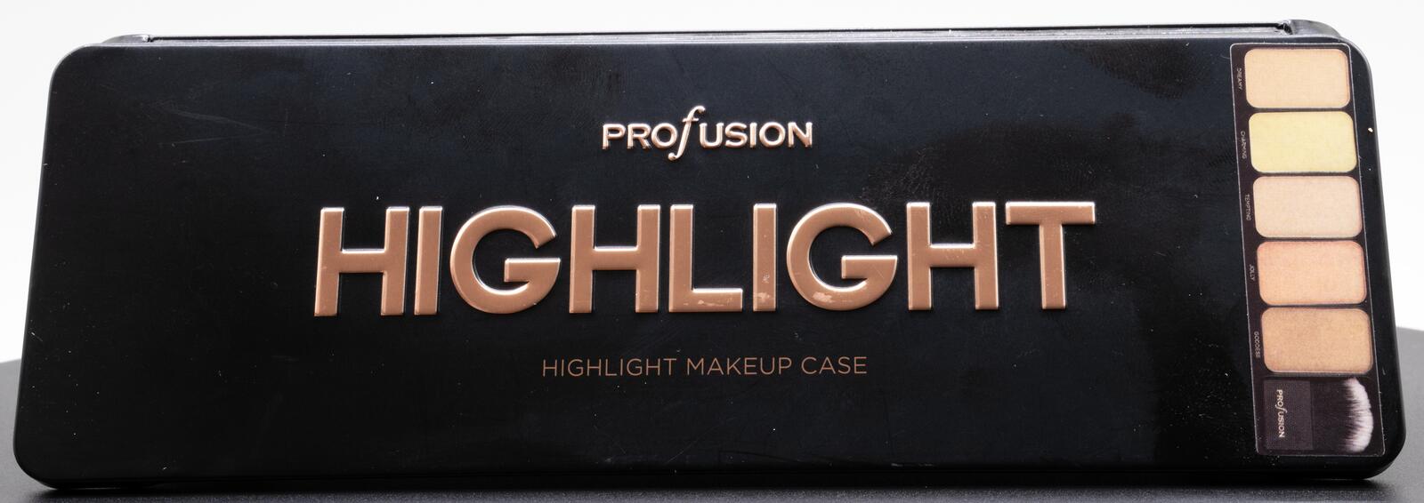 Profusion Highlight Makeup Palette with 5 Shade Highlighters