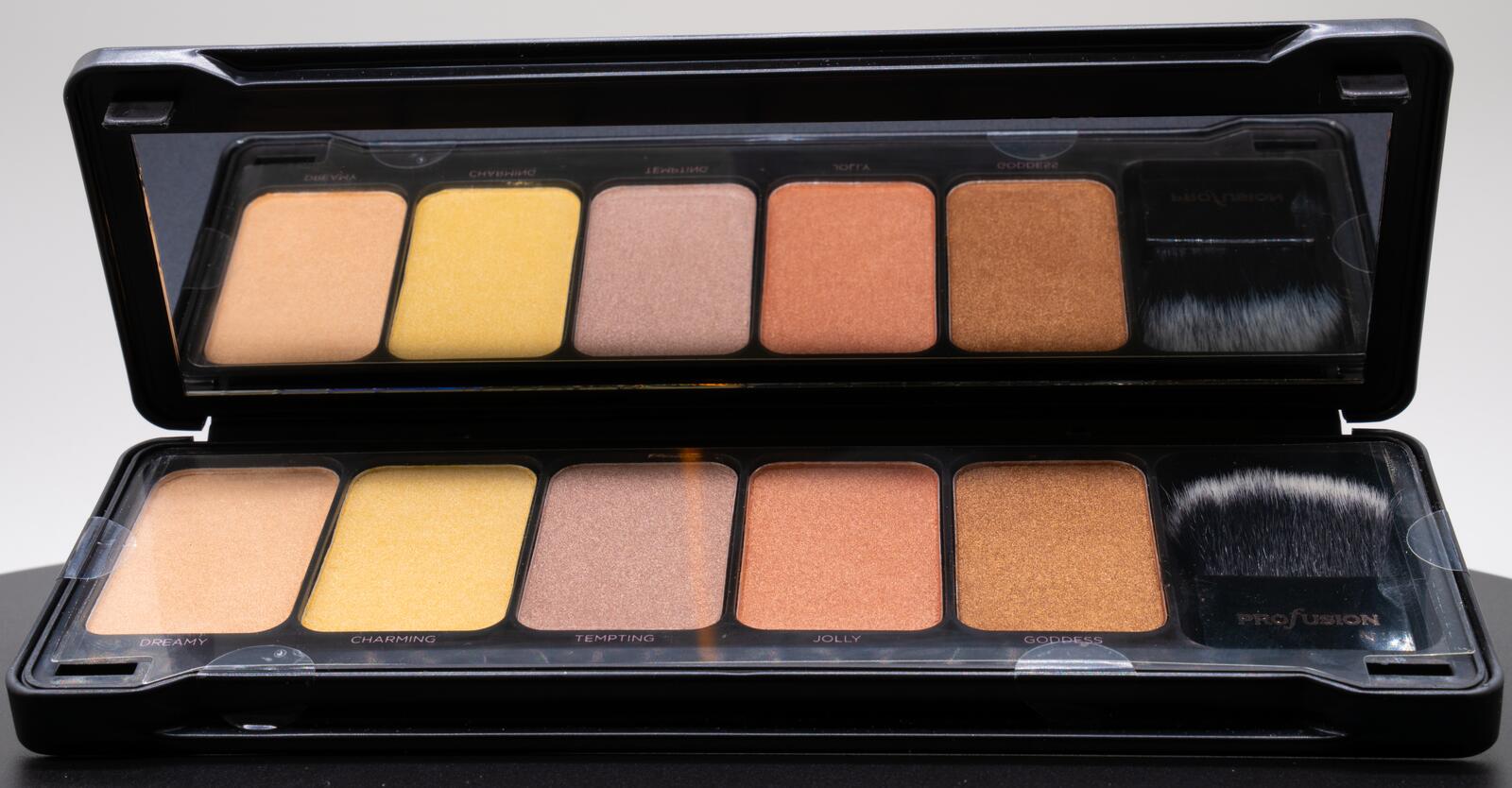 Profusion Highlight Makeup Palette with 5 Shade Highlighters