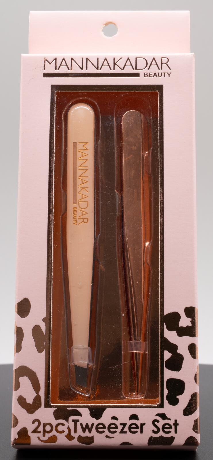 2pc Tweezer Set Precision Hair Removal Manna Kadar