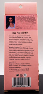 2pc Tweezer Set Precision Hair Removal Manna Kadar