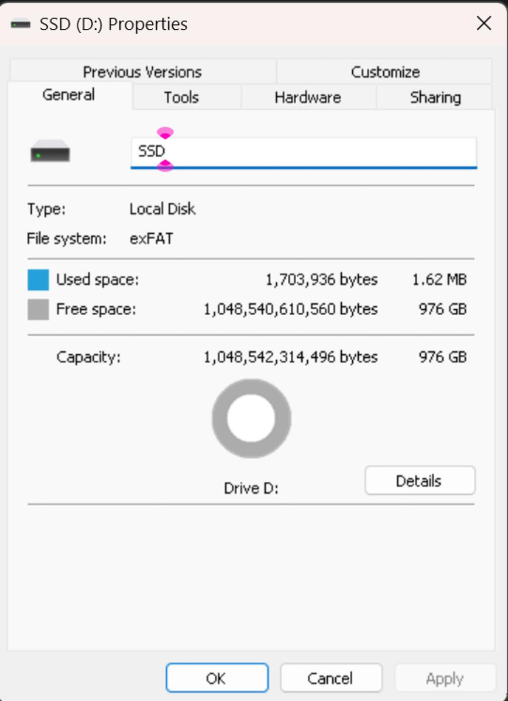 Portable M.2 NVMe/NGFF SSD External Hard Drive 1TB