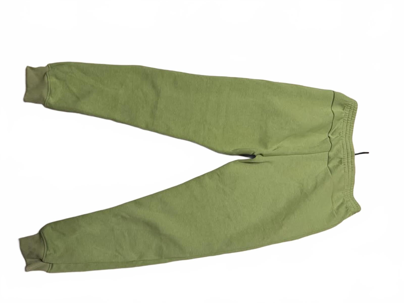 Light Green Casual Jogger Sweatpants with Zipper Pockets