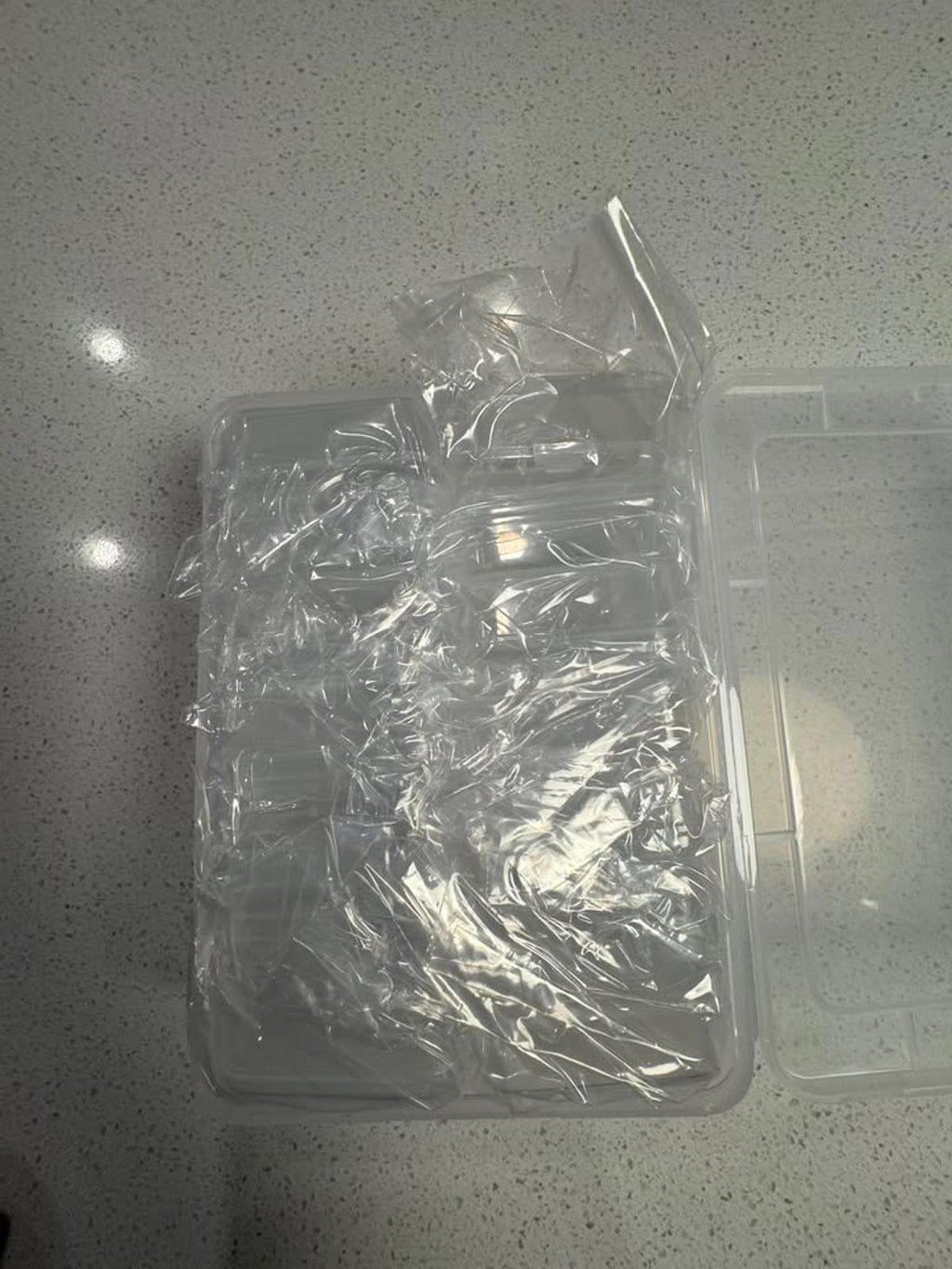 Set of Clear Plastic Storage Containers with Lids