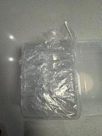 Set of Clear Plastic Storage Containers with Lids