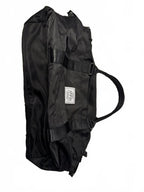 JFFD Black Nylon Duffel Bag with Adjustable Strap
