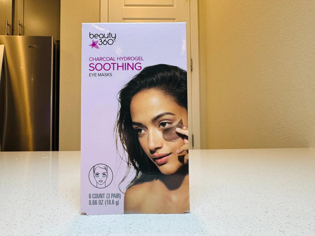 beauty 360 Charcoal Hydrogel Soothing Eye Masks 6 Count (3 Pair)
