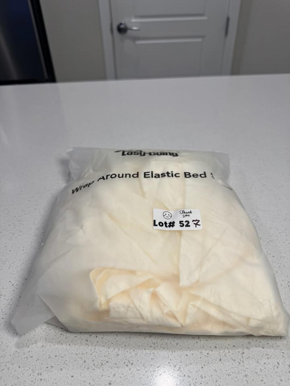 Tasty-Going Wrap Around Elastic Bed Skirt - Cream