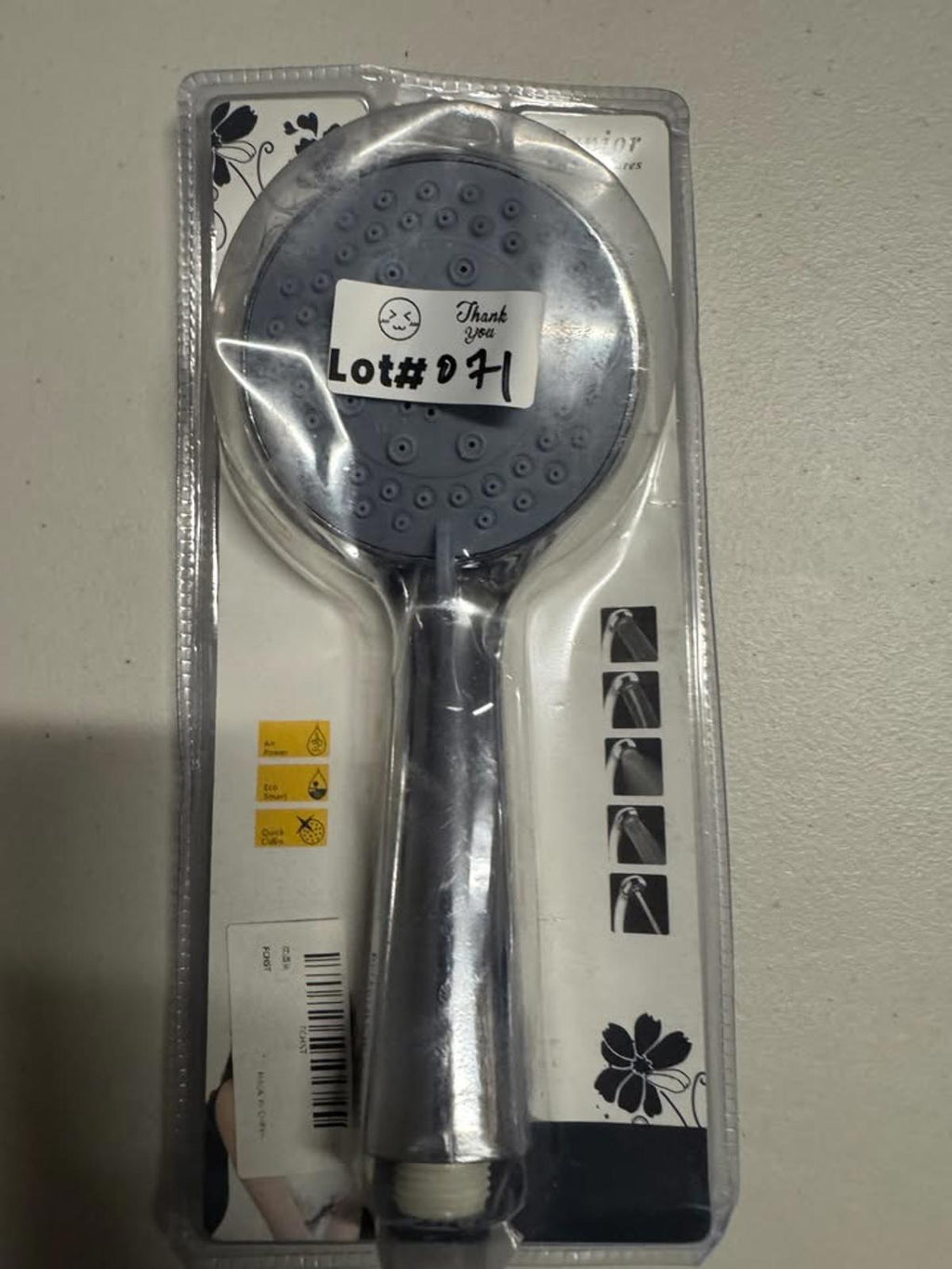 Handheld Shower Head with Multiple Spray Settings