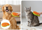 Rechargeable Pet Brush with Spray Massage Feature
