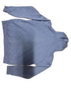 Light Blue Full-Zip Hoodie with Hood