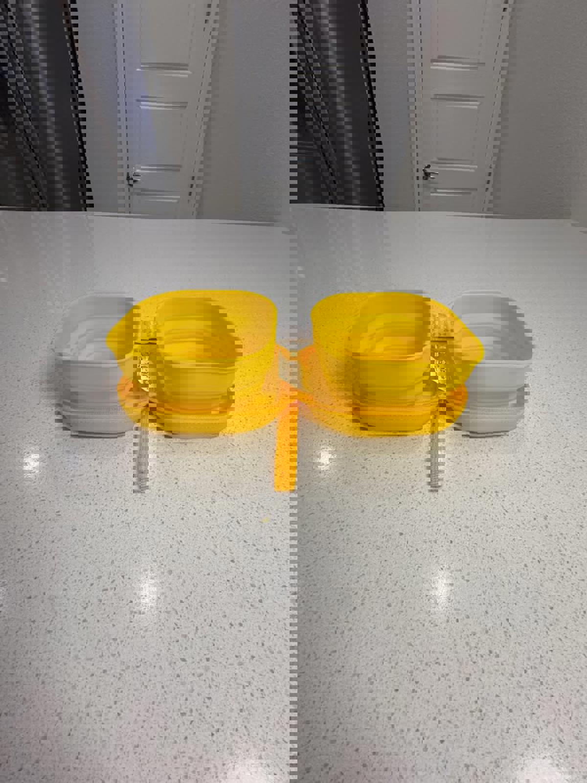 B.Duck Yellow Silicone Foldable Travel Container Case