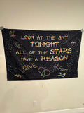 Decorative Wall Tapestry with Inspirational Quote
