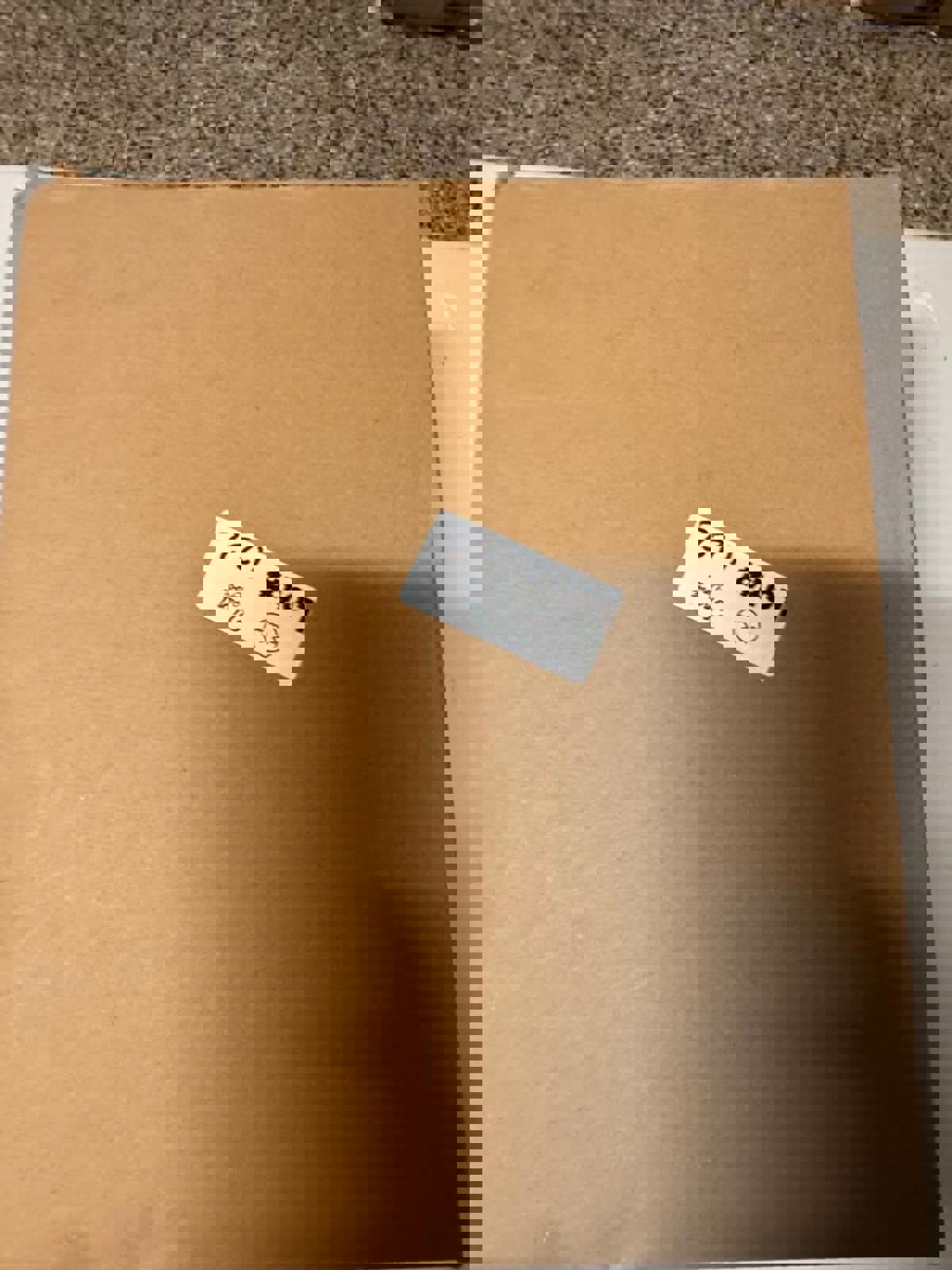 Blue Checkered Balloon Dog Figurine Sculpture