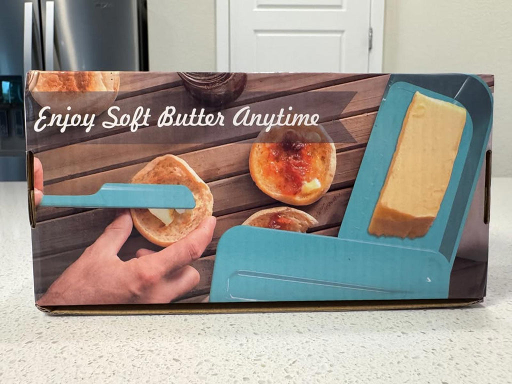 Rotating Lid Butter Dish - Keeps Butter Soft and Easy to Spread
