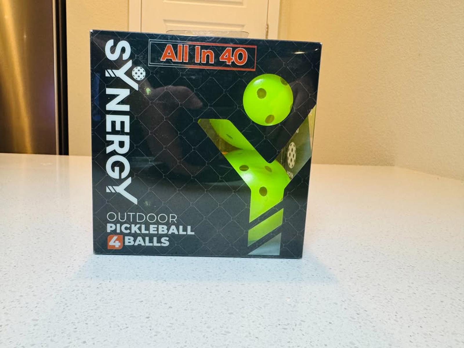 Synergy Outdoor Pickleball Set with Water Bottle and Balls All In