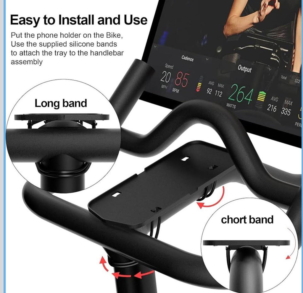 Bike Phone Holder Mount with Silicone Bands for Handlebar