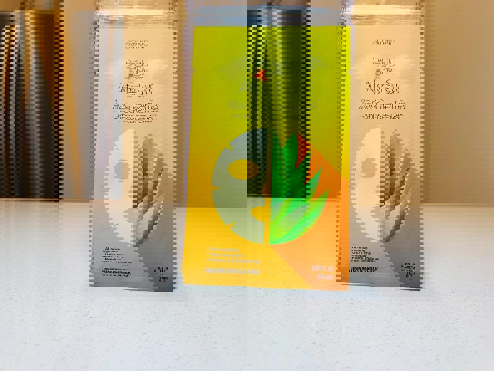 Beauty 360 After-Sun Aloe & Green Tea Hydrogel Sheet Mask Variety Pack