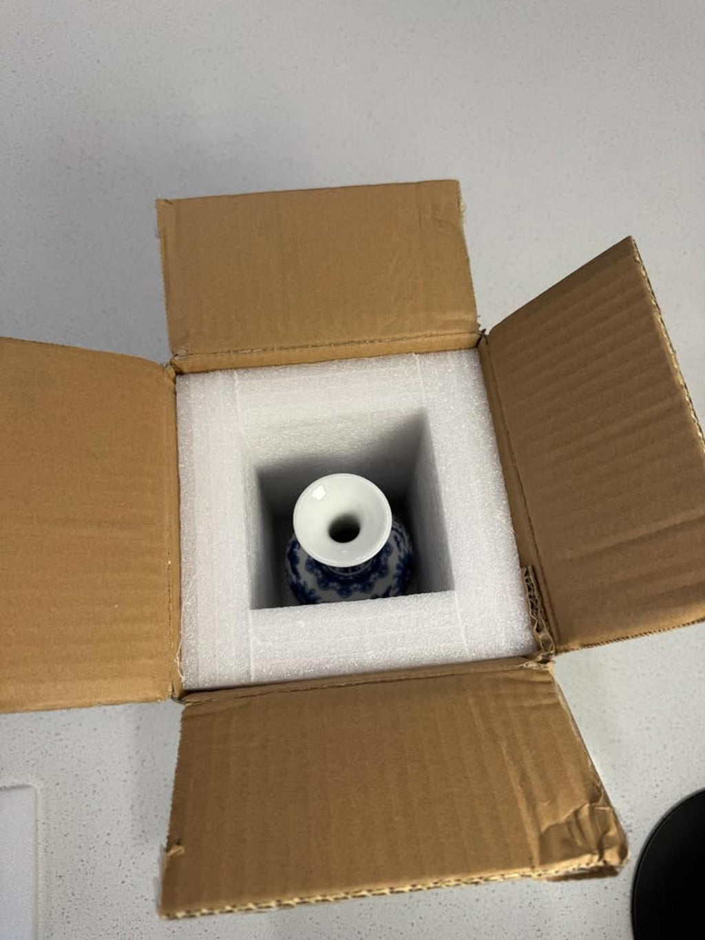 Blue and White Porcelain Decorative Vase