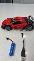 Red Sport Racing Radio Control R/C Car 1:18 Scale with Battery and USB Charger