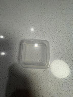 Set of Clear Plastic Storage Containers with Lids