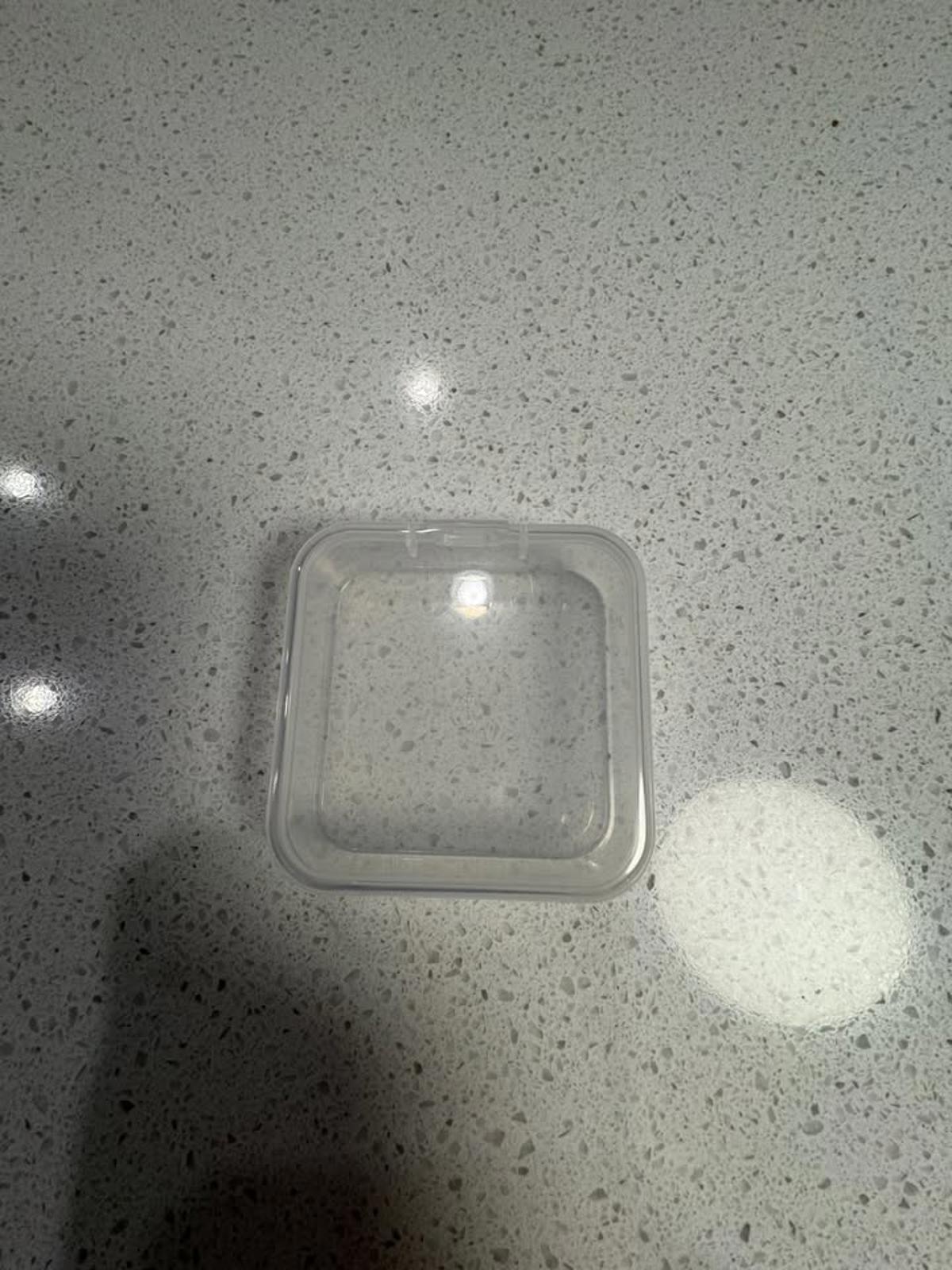 Set of Clear Plastic Storage Containers with Lids