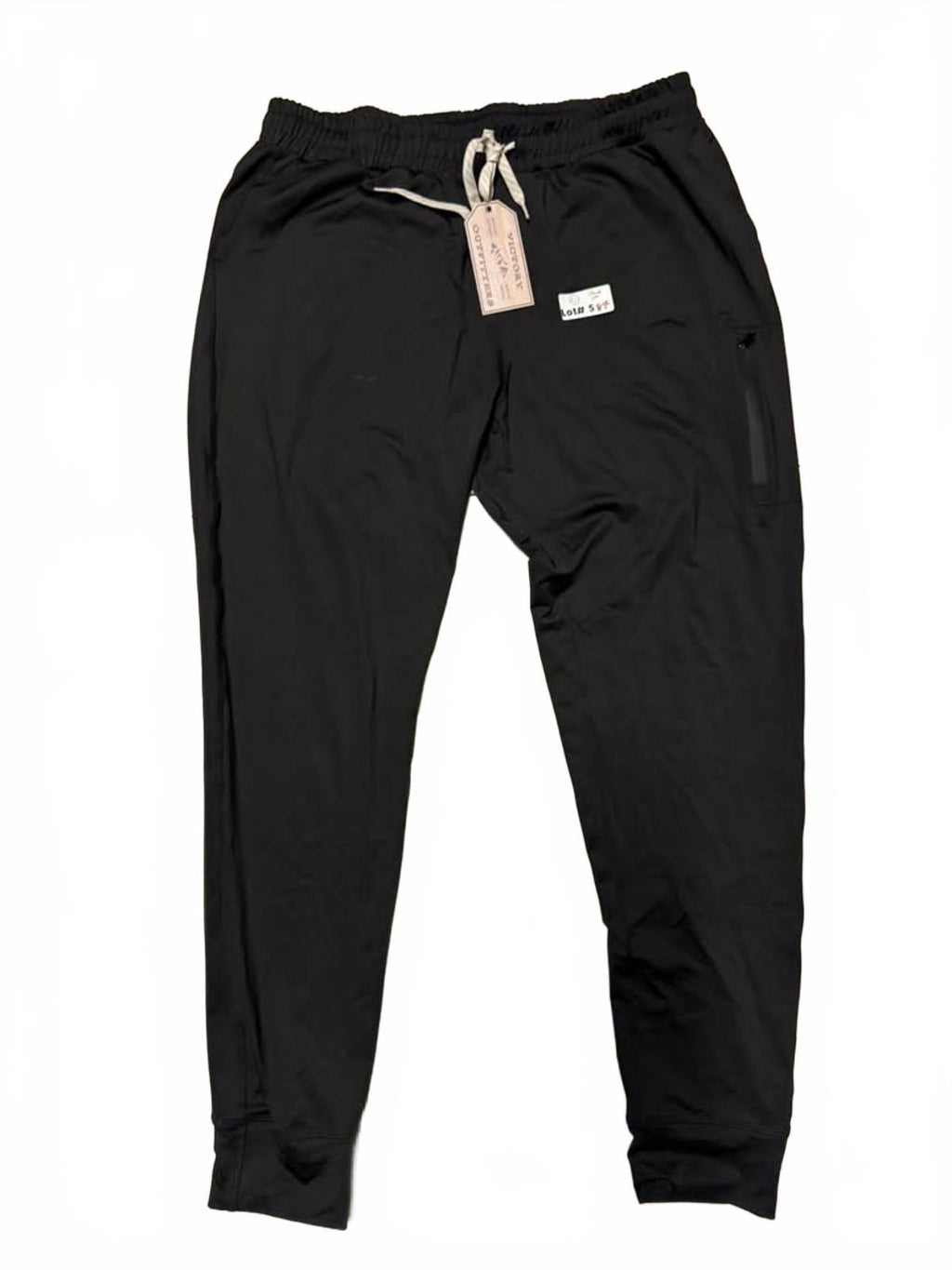 Victory Outfitters Men's Black Jogger Pants with Drawstring Waist