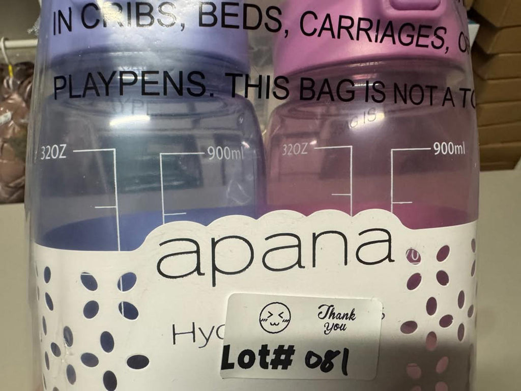 Apana Hydrate Mates 2 Pack Water Bottles with Leak Proof Lids and Easy-Grip Hand