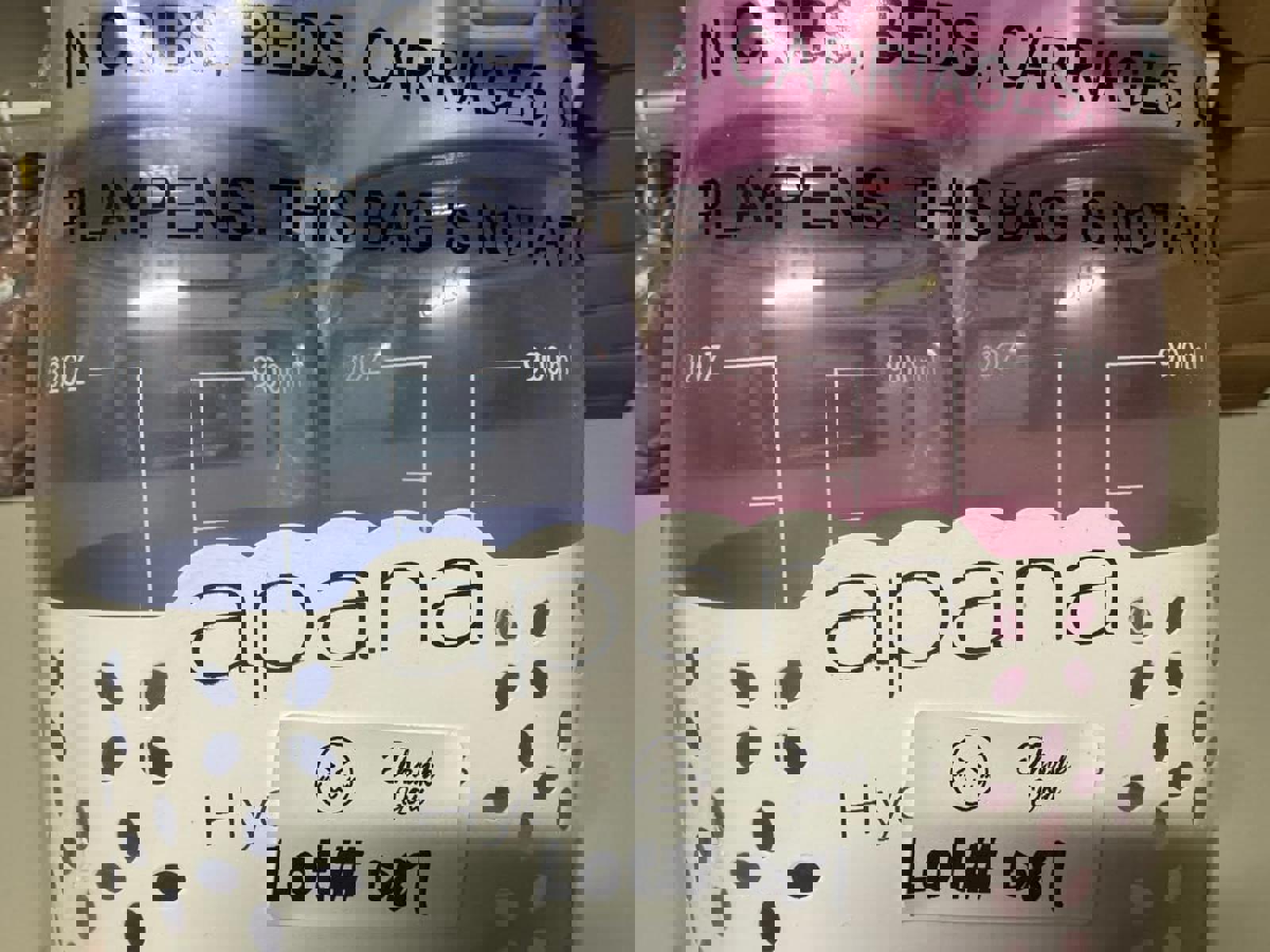 Apana Hydrate Mates 2 Pack Water Bottles with Leak Proof Lids and Easy-Grip Hand