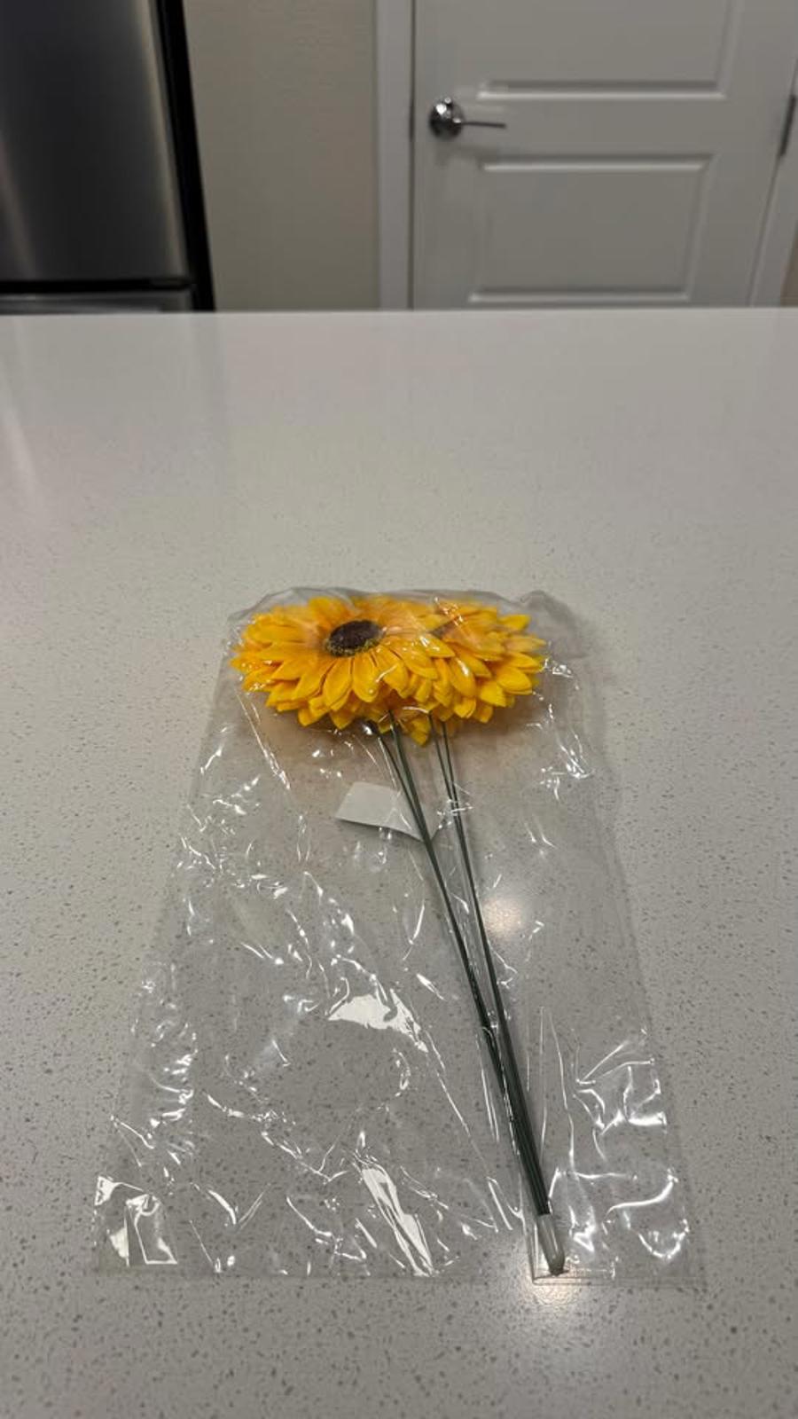 Artificial Sunflower Stems - Set of 5