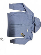 Light Blue Full-Zip Hoodie with Hood