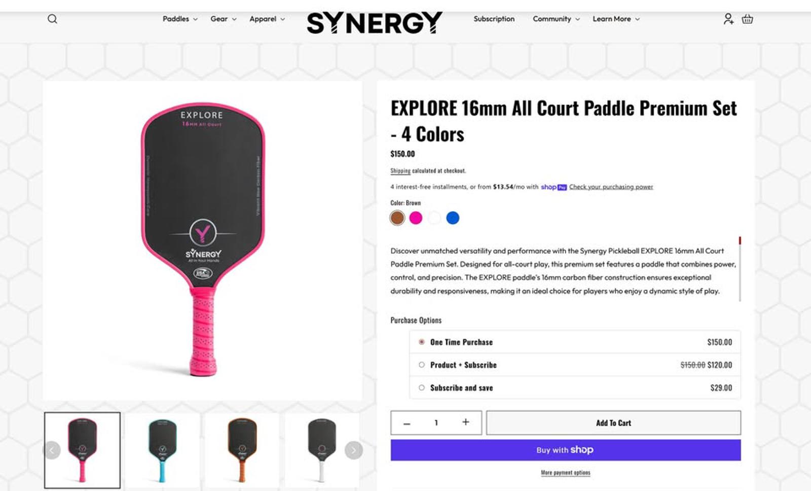 EXPLORE 16mm Control Paddle
